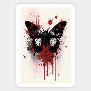 Moth Ink Painting Sticker